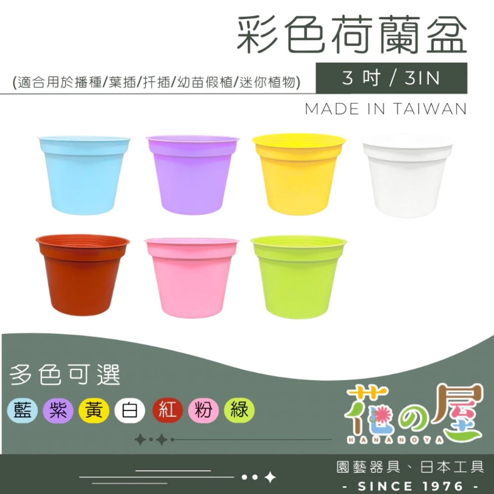 3吋彩色荷蘭盆 馬卡